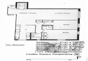 Linden Towers 5 Floor Plan F-Line