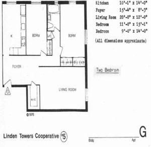 Linden Towers 5 Floor Plan G-Line