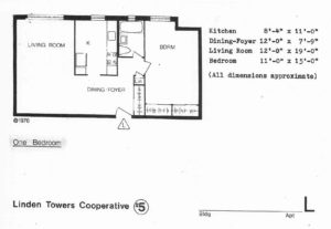 Linden Towers 5 Floor Plan L-Line